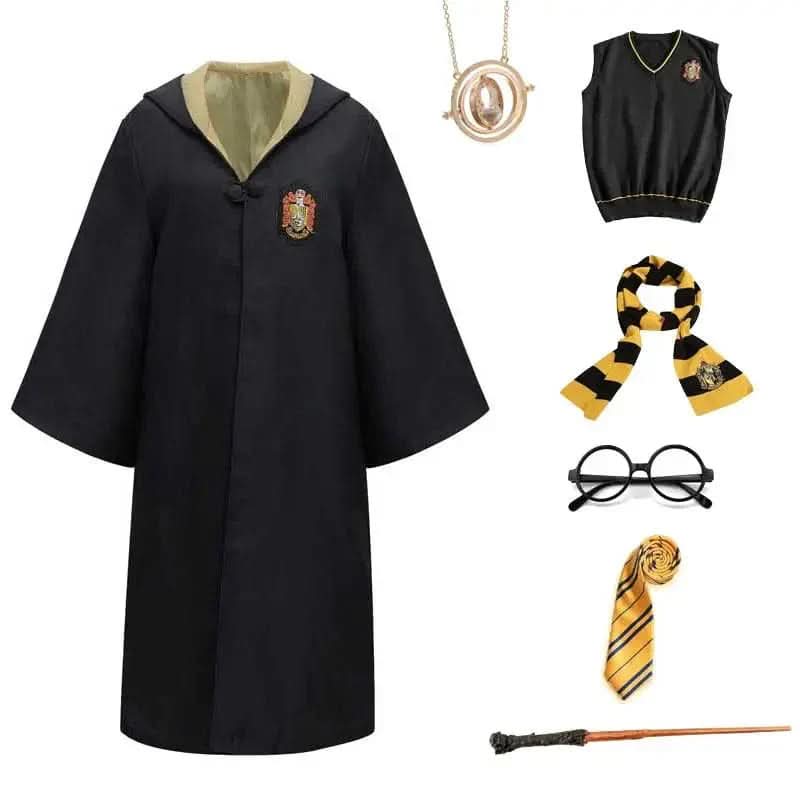 MysticRobe | Enchanting Wizard Costume Set with Cloak, Wand, and Accessories 5