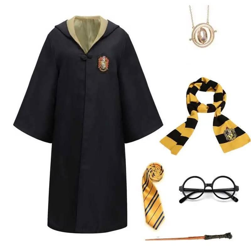 MysticRobe | Enchanting Wizard Costume Set with Cloak, Wand, and Accessories 8