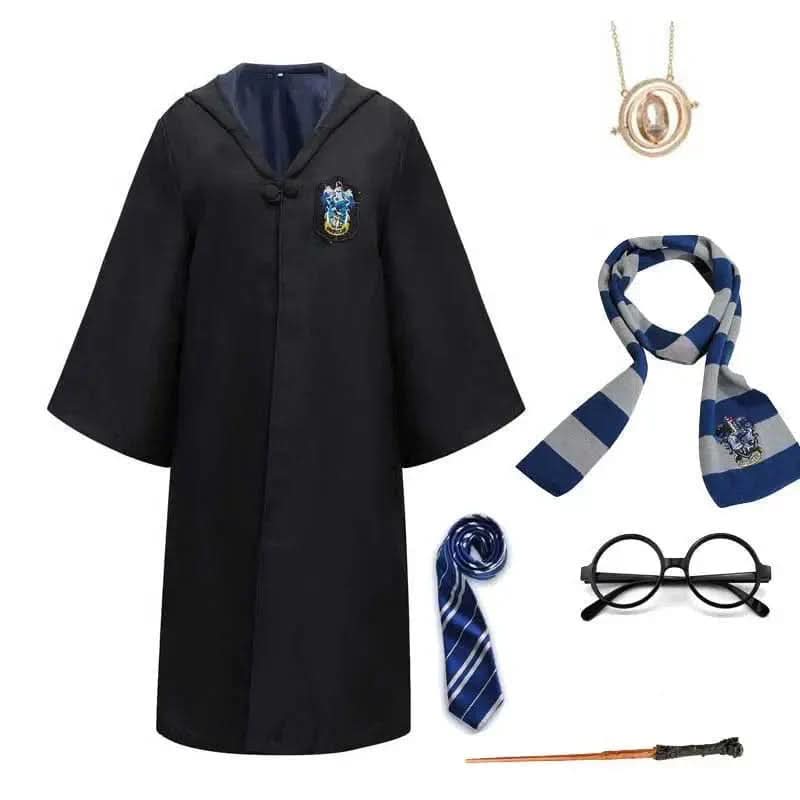 MysticRobe | Enchanting Wizard Costume Set with Cloak, Wand, and Accessories 9