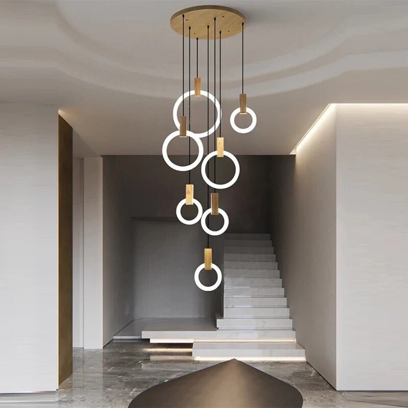 NatureLuxe - Wooden Chandelier for Elegant Illumination 0