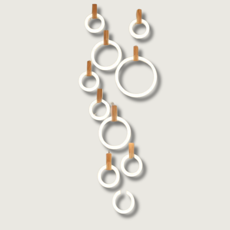 NatureLuxe - Wooden Chandelier for Elegant Illumination 1