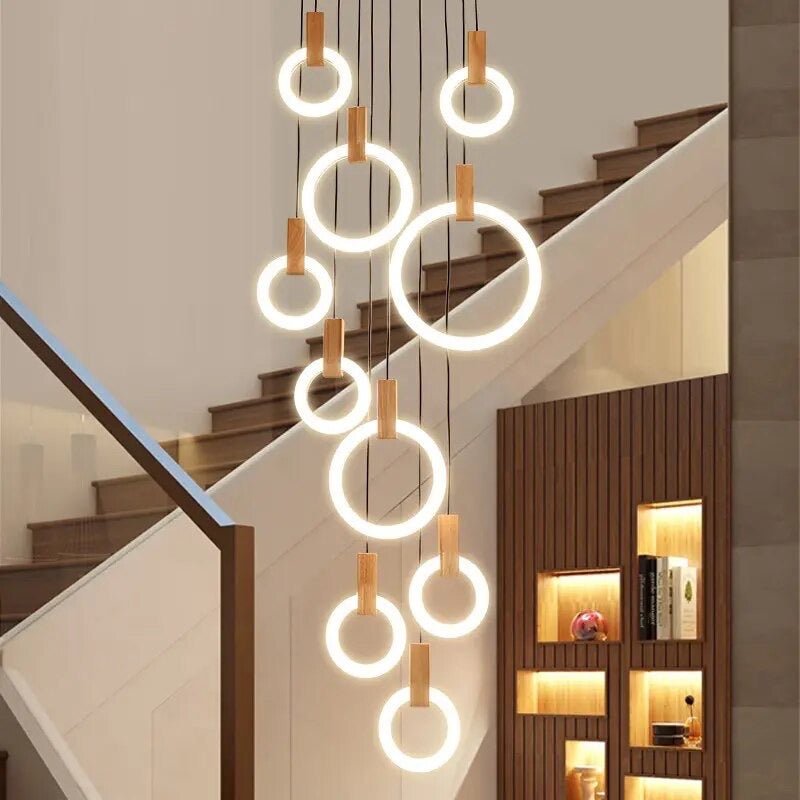 NatureLuxe - Wooden Chandelier for Elegant Illumination 4