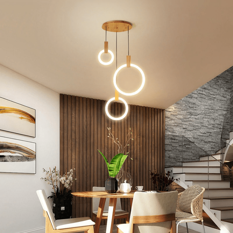 NatureLuxe - Wooden Chandelier for Elegant Illumination 7