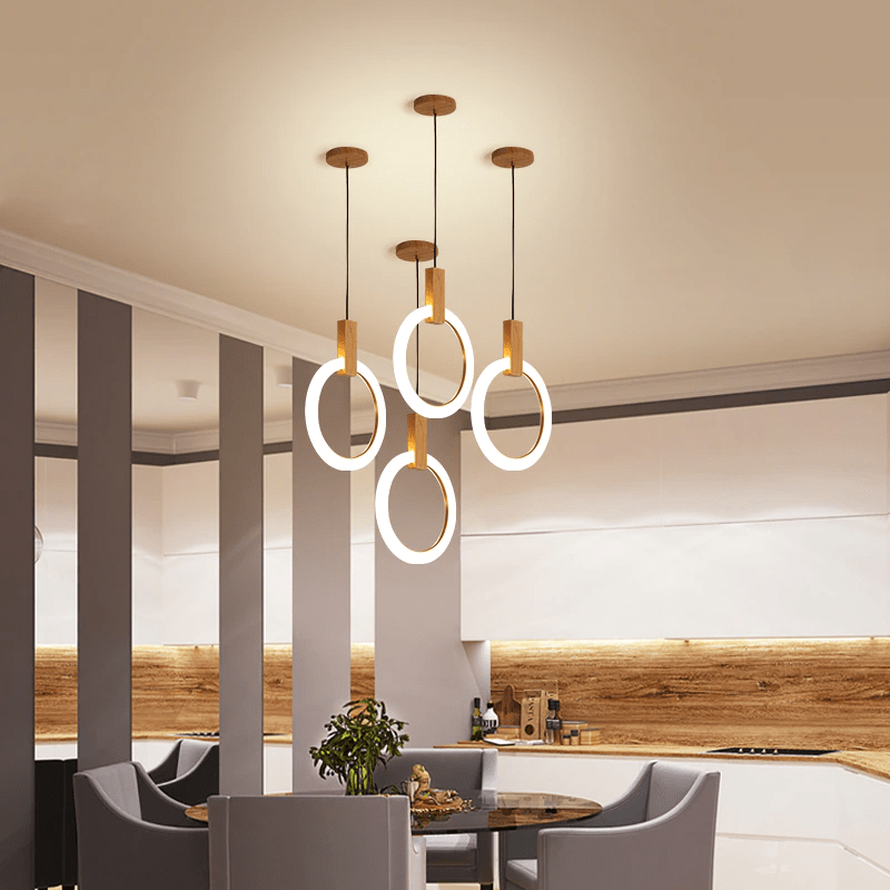 NatureLuxe - Wooden Chandelier for Elegant Illumination 8