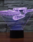 NebulaGlow | Vibrant 3D Optical Illusion LED Starship Lamp 2