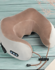 Neck Pillow Massager Velvet Memory Foam Travel 0