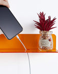 NeonAura | Vibrant Modern Acrylic Floating Shelf Set 5