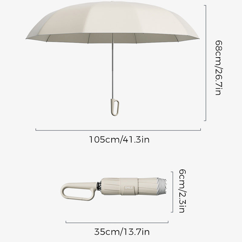 NimbusFlex | Compact Durable Folding Travel Umbrella with Reflective Safety 8