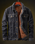 Noah | Denim Winter Jacket for Men with Soft Sherpa Inner Lining 0