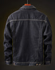 Noah | Denim Winter Jacket for Men with Soft Sherpa Inner Lining 2