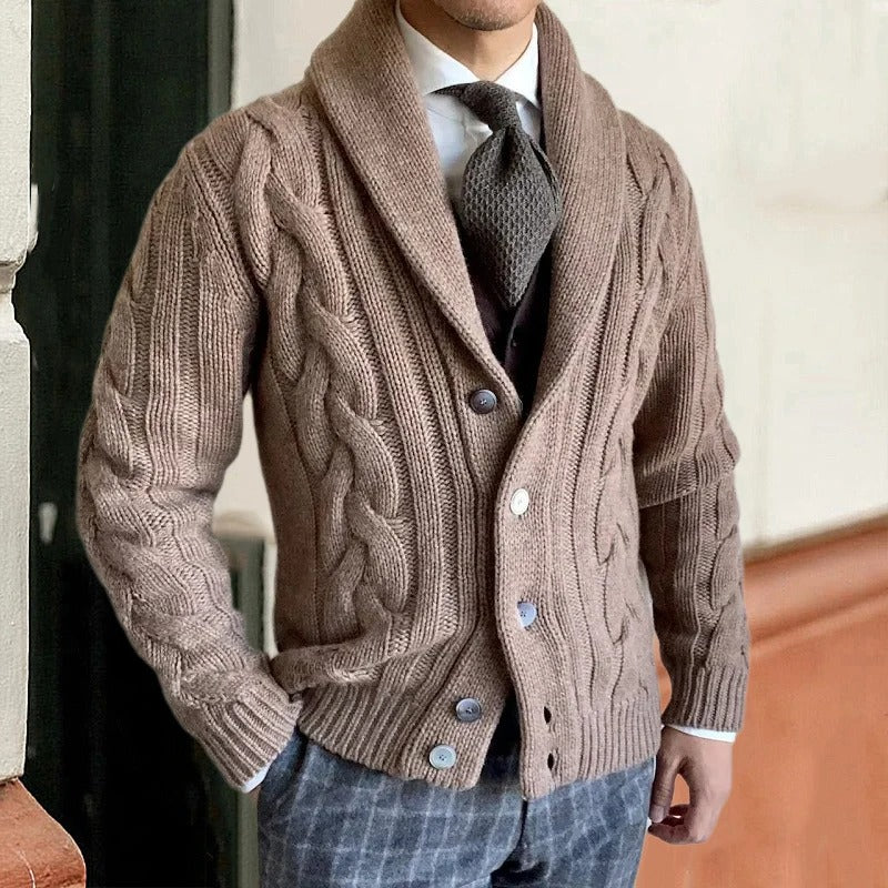 Noah | Stylish Classic Knit Mens Cardigan 0