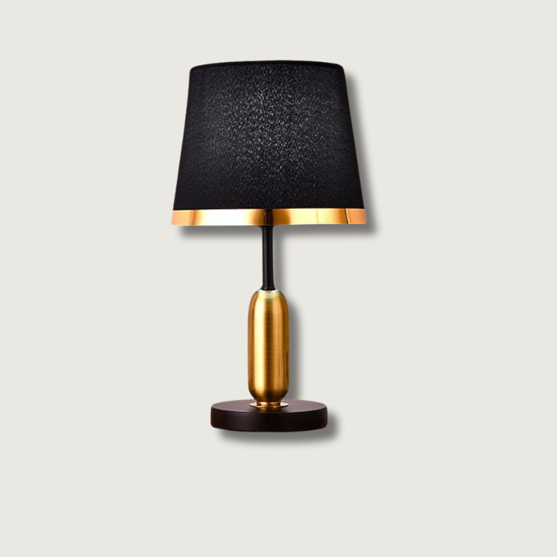 NoirBeam – Sleek Table Lamp in Gold and Black for Subtle Lighting 1