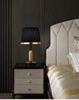 NoirBeam – Sleek Table Lamp in Gold and Black for Subtle Lighting 3