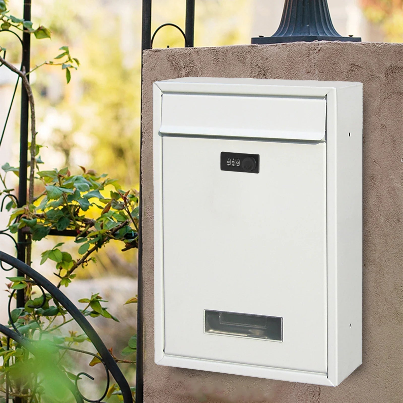 NoirGuard | Secure Stylish Black Letterbox with Combination Lock 3