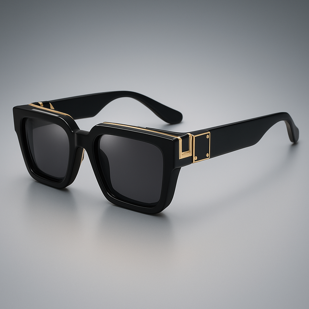 NoirShade | Stylish Unisex Black Square UV Protection Sunglasses 9