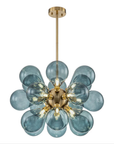 Nomis | Elegant Blue Glass Cluster Chandelier 4