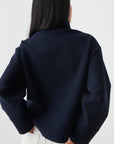 Norava | Chic Modern Short Women's Coat with Elegant Collar and Button Closure 7