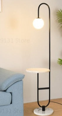 NordicGlow - Floor Lamp with Side Table 3