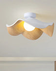 NordicPetal – Wooden Lotus Ceiling Fixture 1