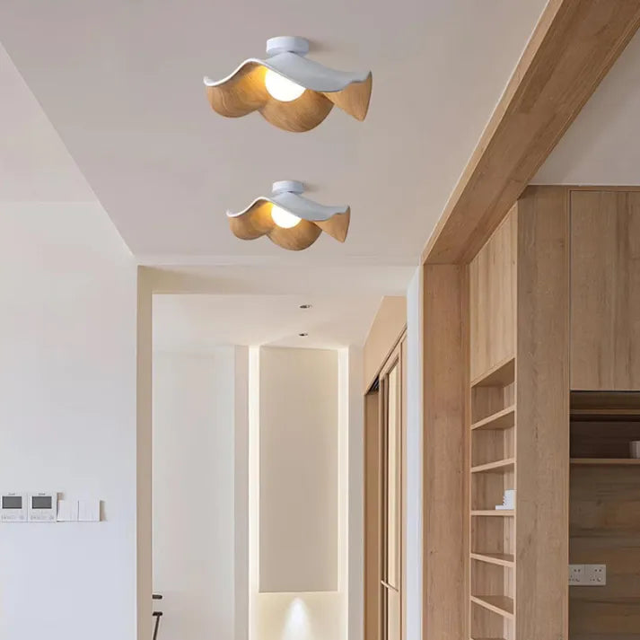 NordicPetal – Wooden Lotus Ceiling Fixture 5