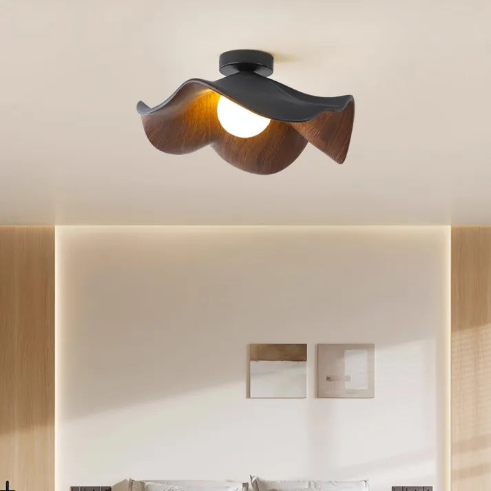 NordicPetal – Wooden Lotus Ceiling Fixture 7
