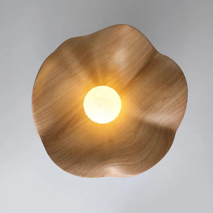 NordicPetal – Wooden Lotus Ceiling Fixture 8