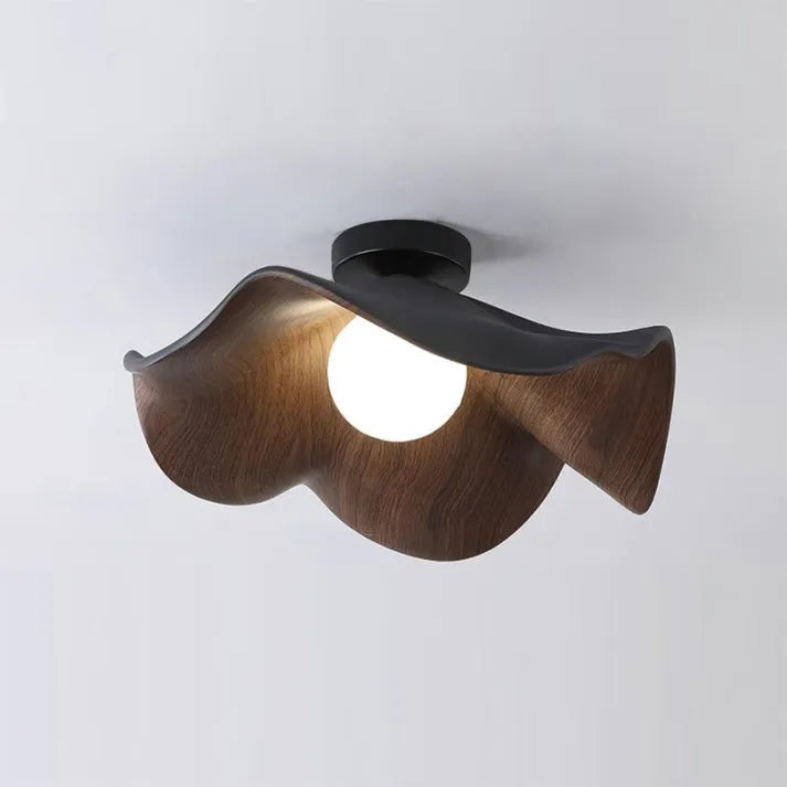 NordicPetal – Wooden Lotus Ceiling Fixture 9