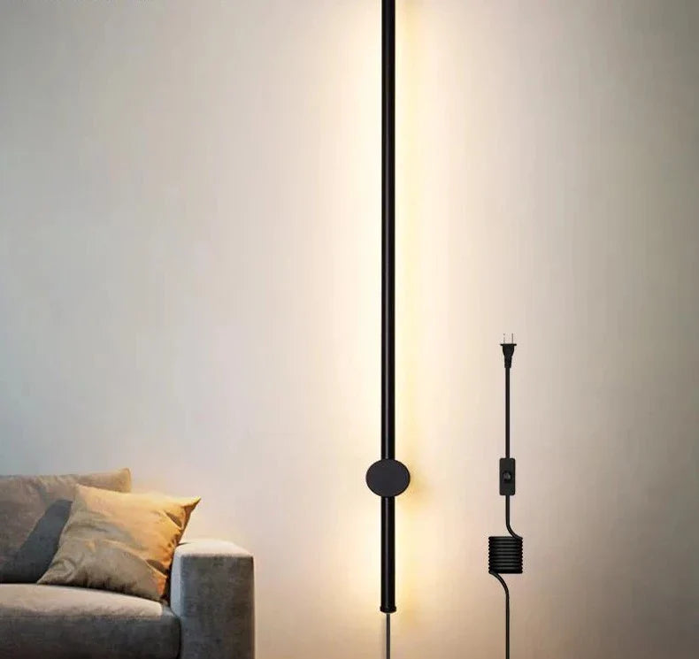 NordicRod – Minimalist Wall Lamp with Plug for Chic Interiors 0