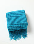NordicWeave | Cozy Textured Knitted Throw Blanket for Sofa or Bed 17