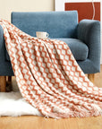 NordicWeave | Cozy Textured Knitted Throw Blanket for Sofa or Bed 20