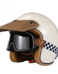 Open Face Helmet Retro Design Lightweight ABS