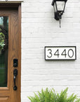 ObsidianDigits | Modern Durable House Number Sign for Enhanced Curb Appeal 1