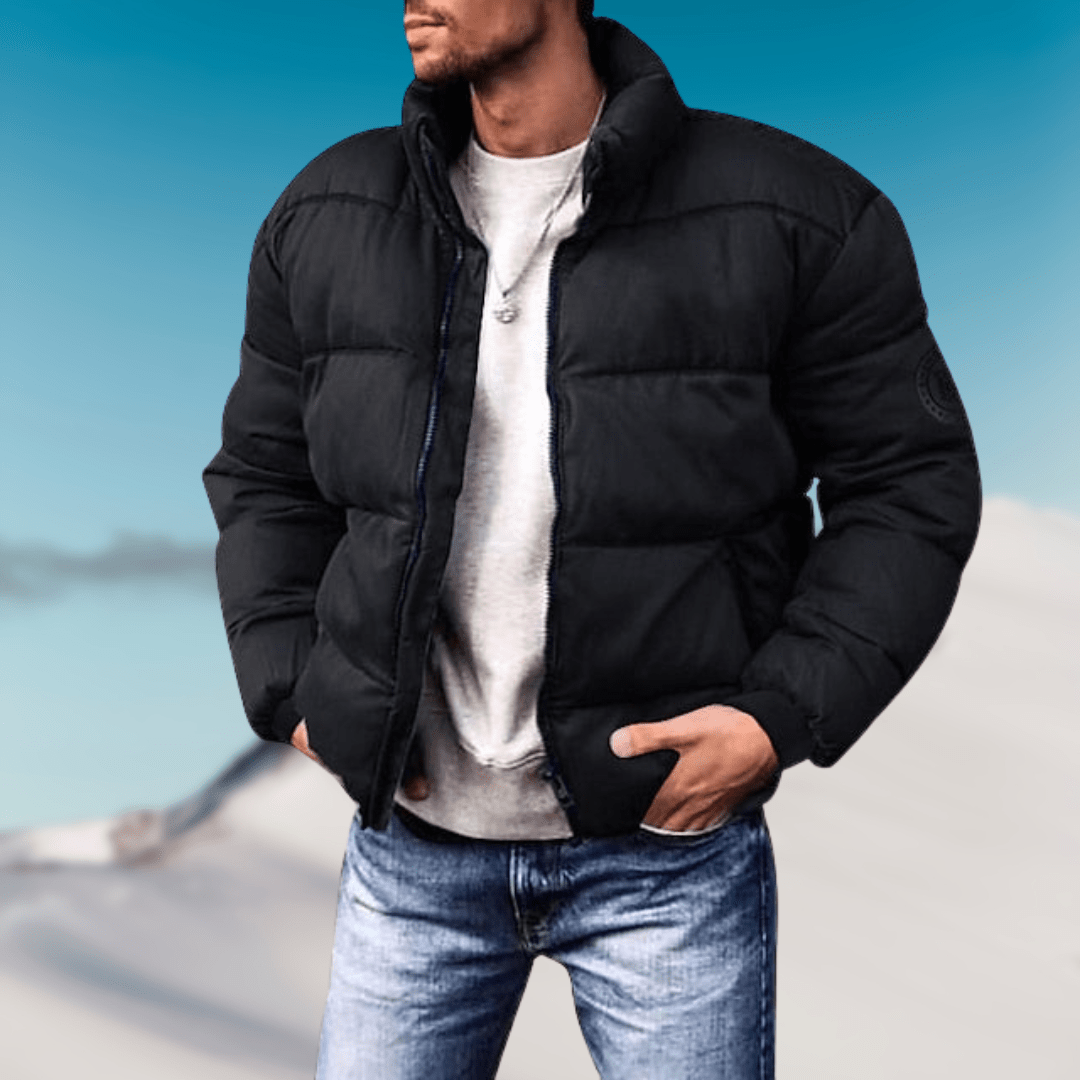 Oliver | Cozy Stylish Black Puffer Jacket 1