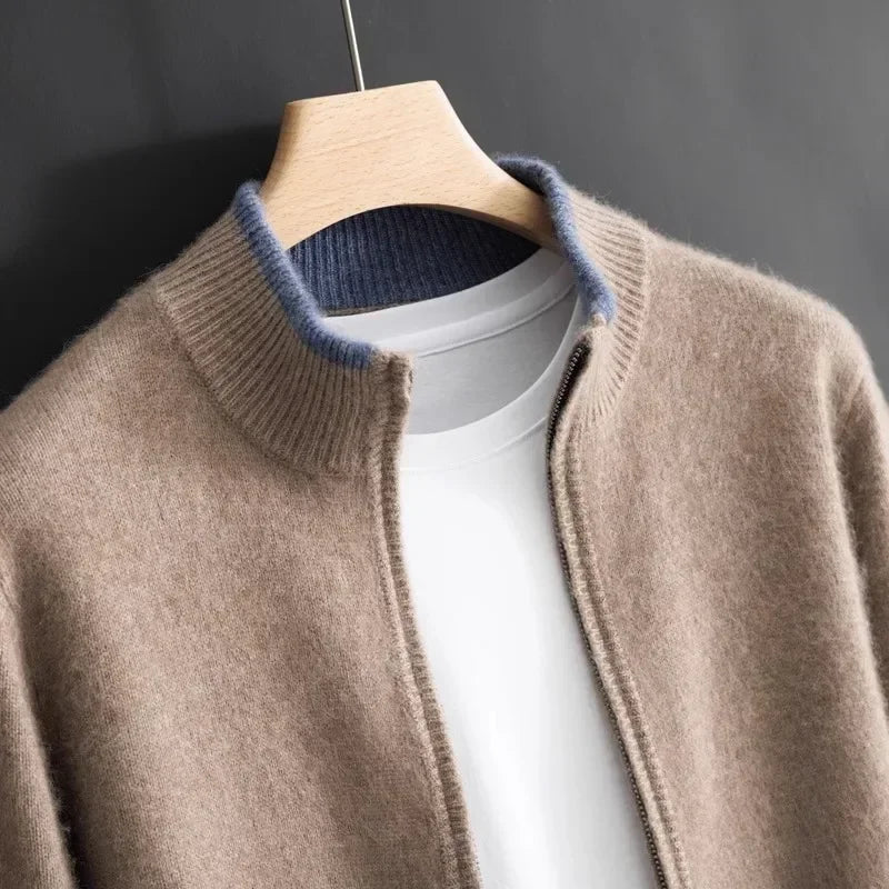 Oliver | Elegant Cashmere Zip Jacket 0