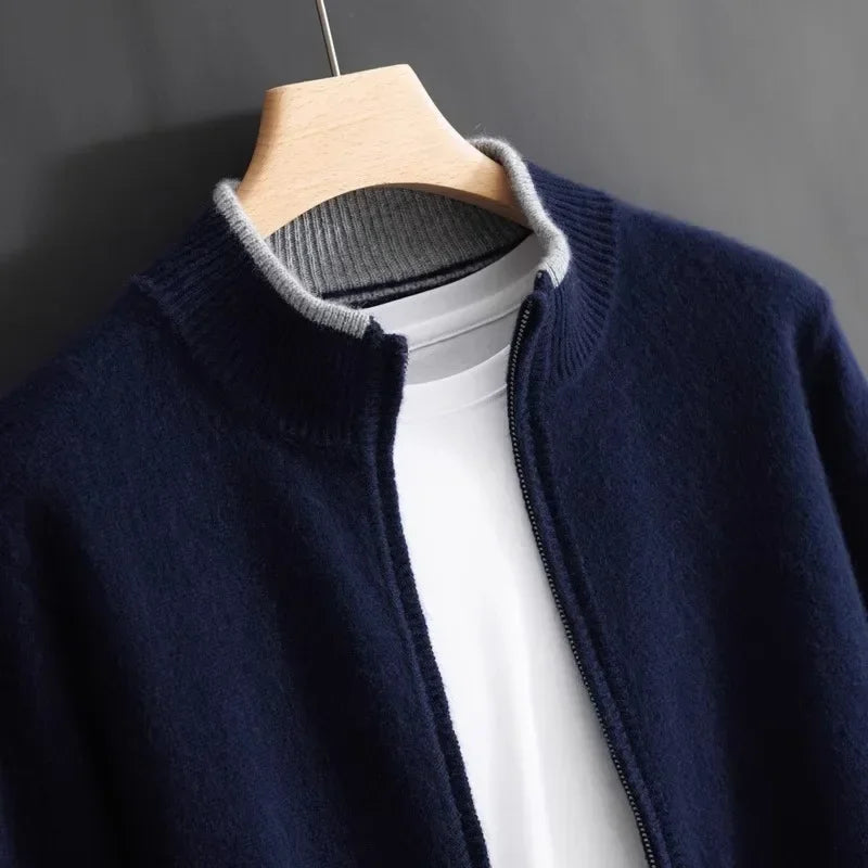 Oliver | Elegant Cashmere Zip Jacket 7