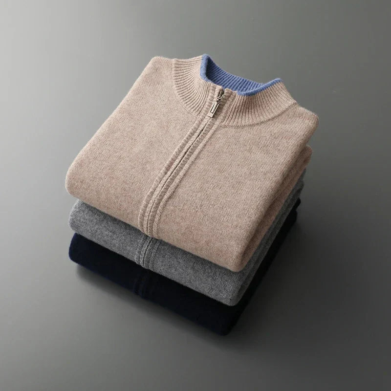 Oliver | Elegant Cashmere Zip Jacket 8