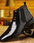 Oliver | Stylish Black Chelsea Leather Boots 0