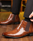 Oliver | Stylish Black Chelsea Leather Boots 2