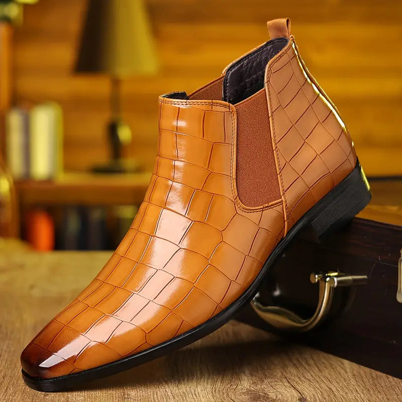 Oliver | Stylish Black Chelsea Leather Boots 3