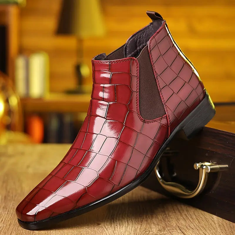 Oliver | Stylish Black Chelsea Leather Boots 6