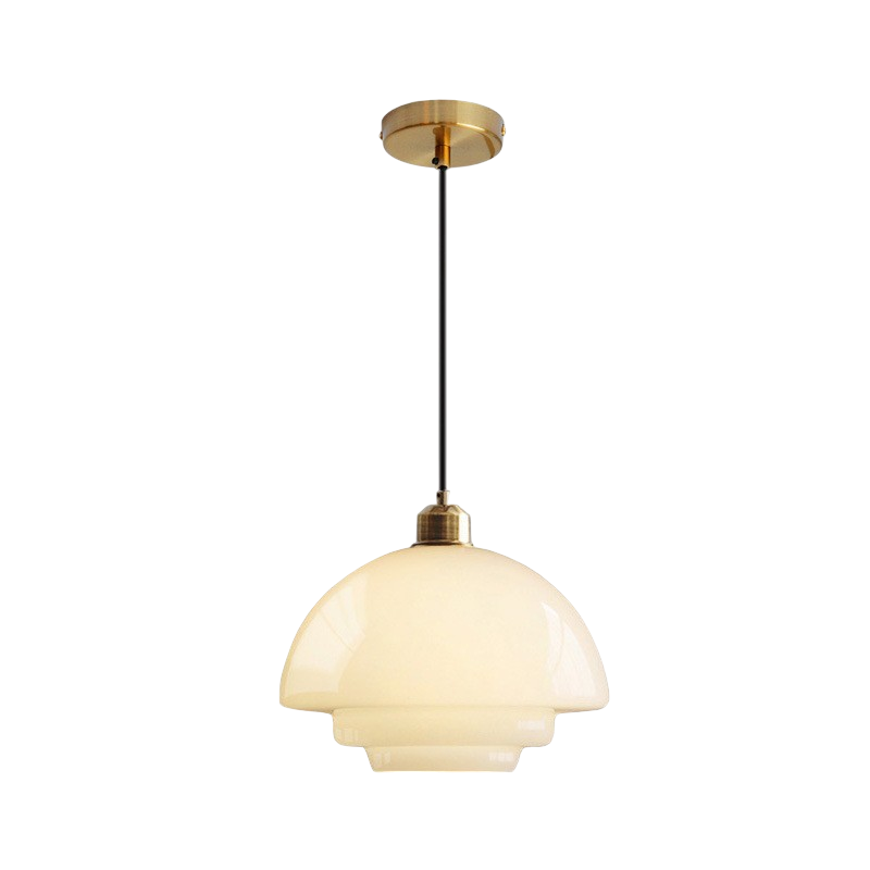 Olynt | Luminous Milky White Glass Pendant Lamp for Modern Home Spaces 3