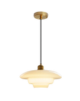 Olynt | Luminous Milky White Glass Pendant Lamp for Modern Home Spaces 4