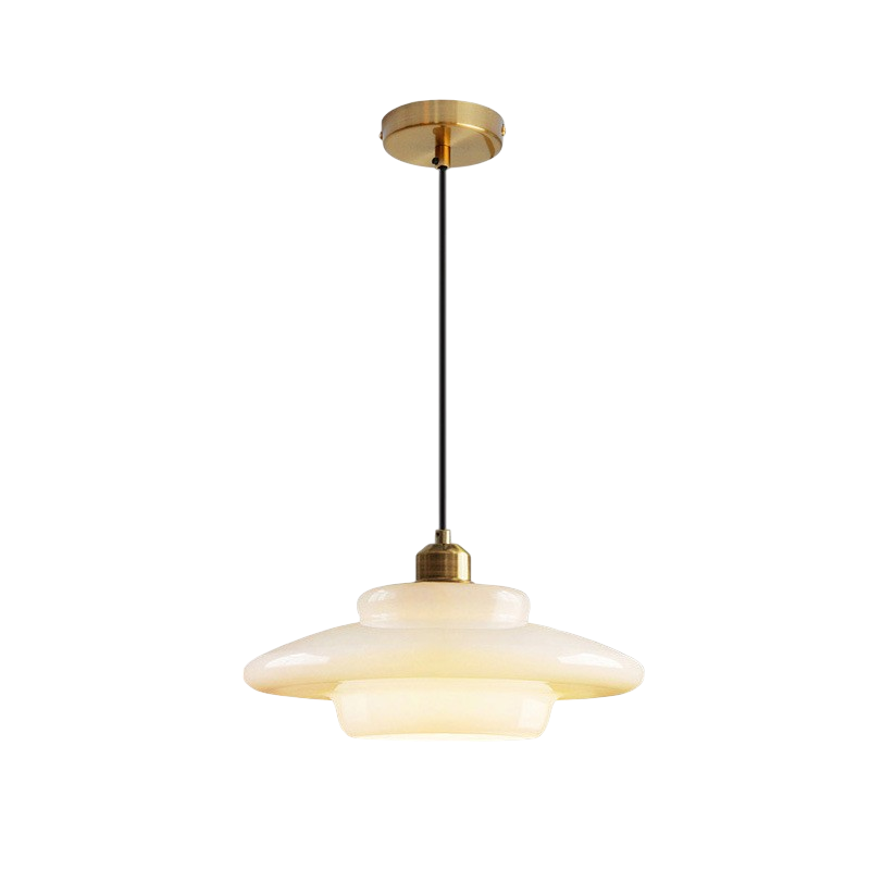 Olynt | Luminous Milky White Glass Pendant Lamp for Modern Home Spaces 5