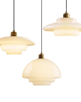 Olynt | Luminous Milky White Glass Pendant Lamp for Modern Home Spaces 6