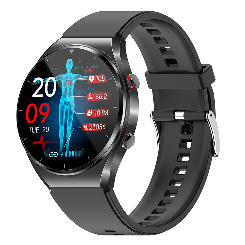 One-click blood sugar | Blood glucose blood pressure EKG | EKG HRV heart frequency monitor health smart watch 0