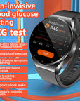 One-click blood sugar | Blood glucose blood pressure EKG | EKG HRV heart frequency monitor health smart watch 4
