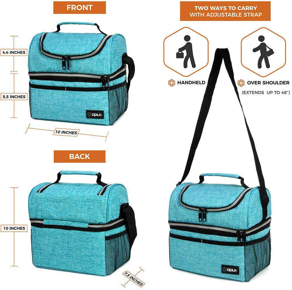 OpalCooler | Stylish Insulated Double Compartment Kids Lunch Box 2
