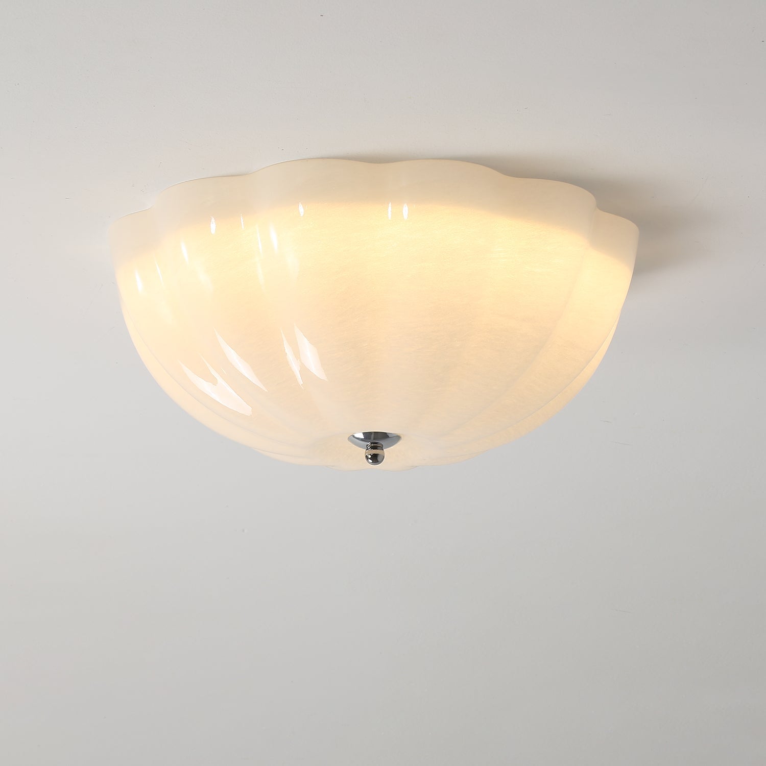 OpalGlow | Elegant Modern Shell-Shaped LED Ceiling Light Fixture 0