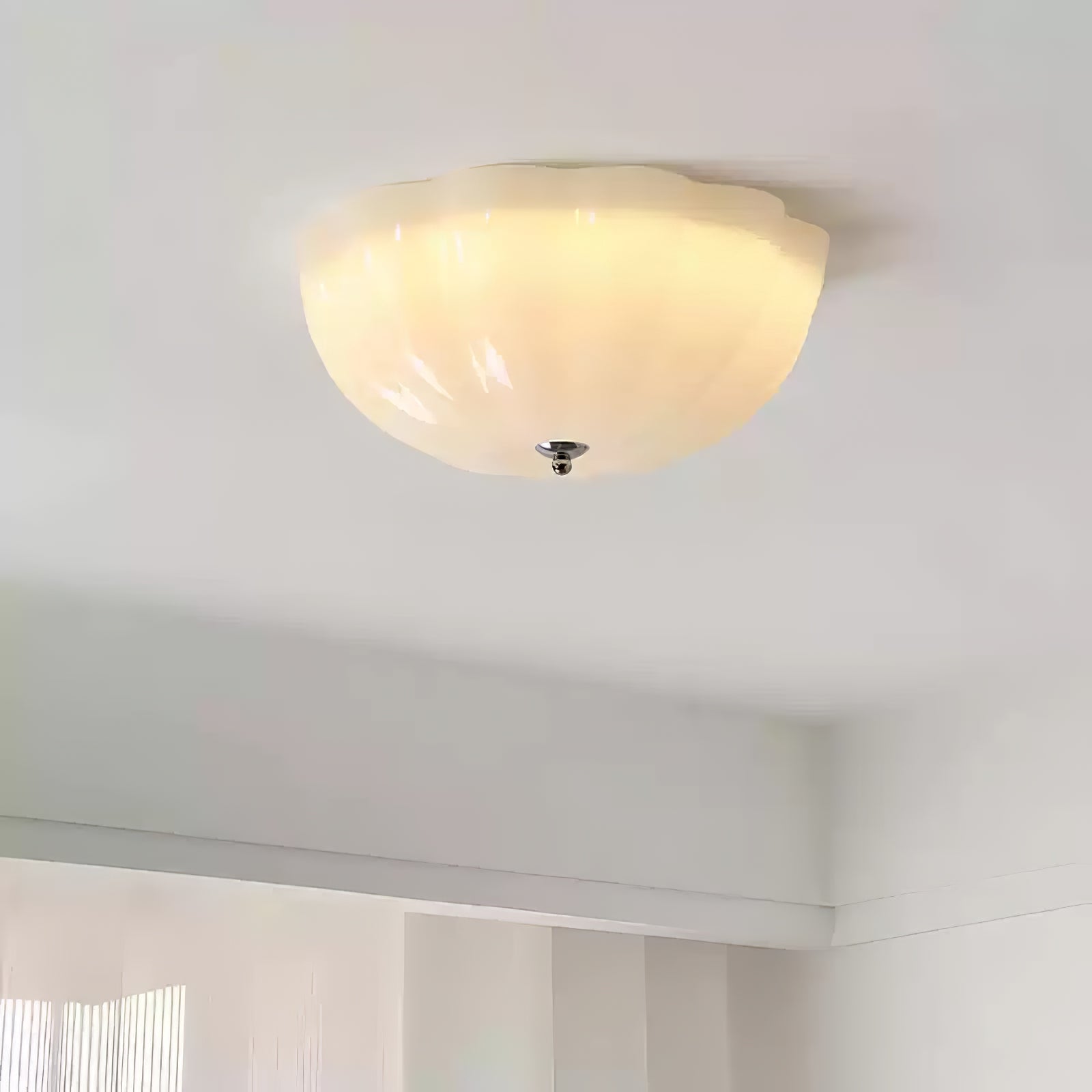 OpalGlow | Elegant Modern Shell-Shaped LED Ceiling Light Fixture 4