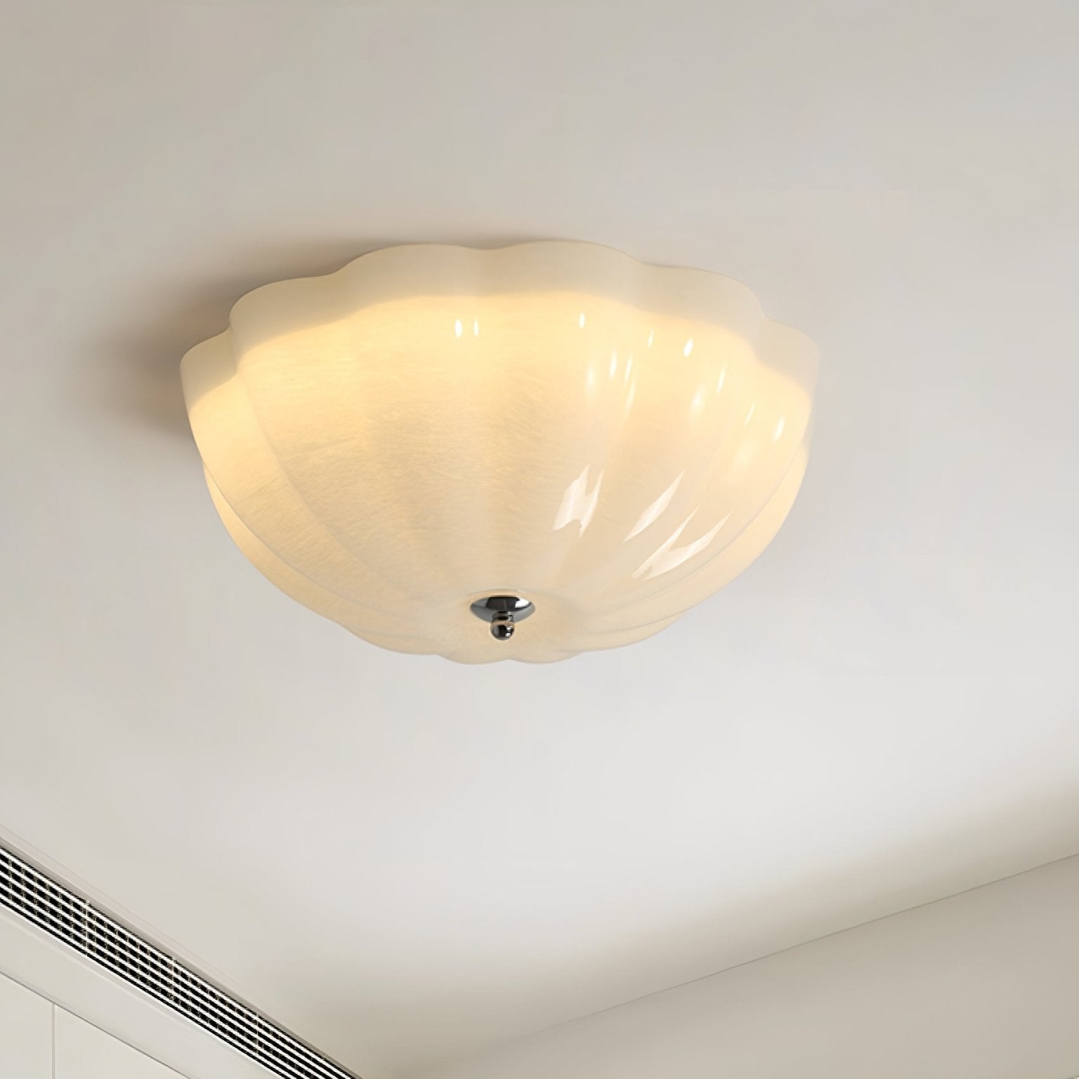 OpalGlow | Elegant Modern Shell-Shaped LED Ceiling Light Fixture 7